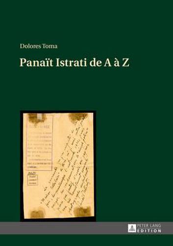 Cover image for Panait Istrati de a A Z