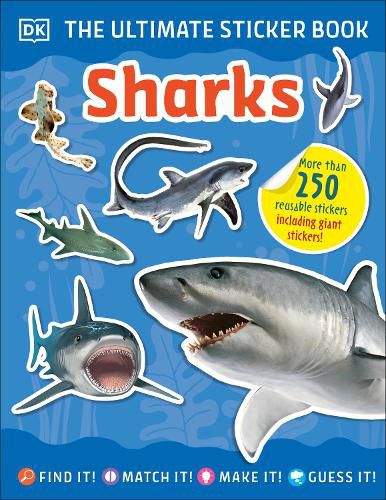 Cover image for Ultimate Sticker Book Sharks