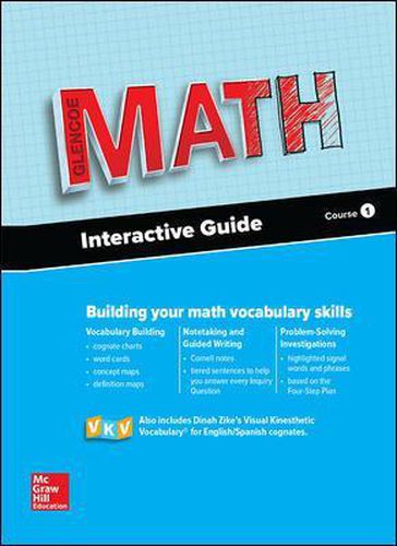 Cover image for Glencoe Math, Course 1, Interactive Guide for English Learners, Student Edition