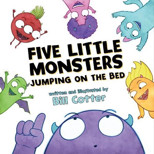 Cover image for Five Little Monsters Jumping on the Bed