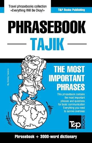 Cover image for English-Tajik phrasebook and 3000-word topical vocabulary