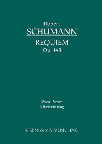 Cover image for Requiem, Op.148: Vocal score