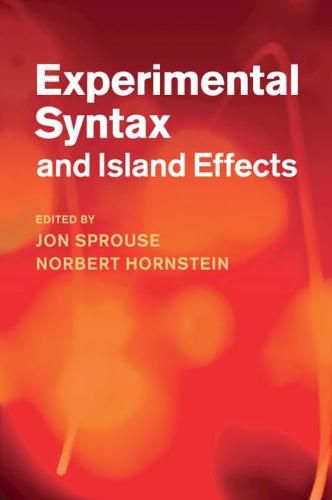 Cover image for Experimental Syntax and Island Effects