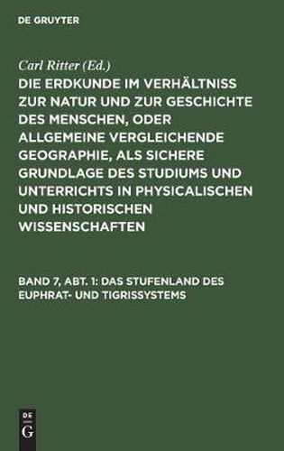 Das Stufenland des Euphrat- und Tigrissystems