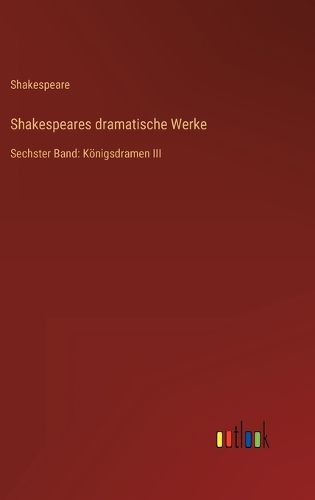Cover image for Shakespeares dramatische Werke