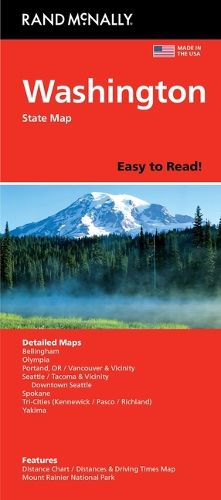 Cover image for Rand McNally Easy to Read: Washington State Map