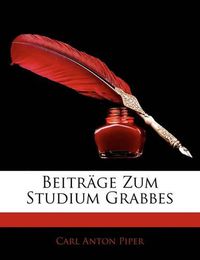 Cover image for Beitr GE Zum Studium Grabbes