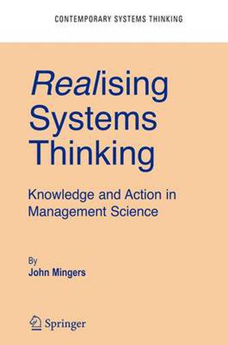 Cover image for Realising Systems Thinking: Knowledge and Action in Management Science