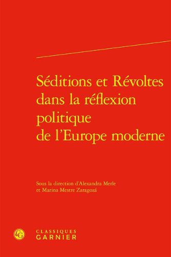 Cover image for Seditions Et Revoltes Dans La Reflexion Politique de l'Europe Moderne