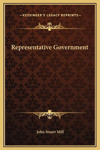 Cover image for Representative Government