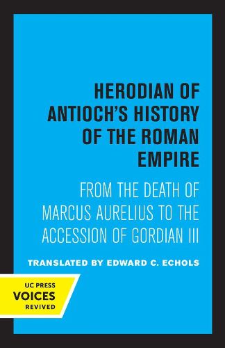 Cover image for Herodian of Antioch's History of the Roman Empire