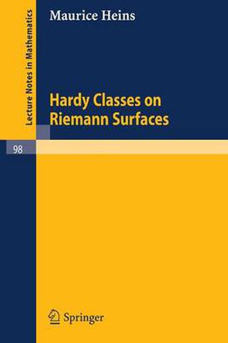 Cover image for Hardy Classes on Riemann Surfaces