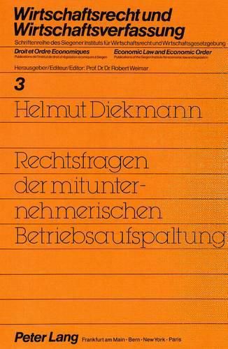 Cover image for Rechtsfragen Der Mitunternehmerischen Betriebsaufspaltung