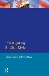 Cover image for Investigating English Style