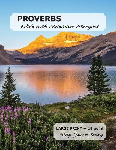 Cover image for PROVERBS Wide with Notetaker Margins: LARGE PRINT - 18 point, King James Today