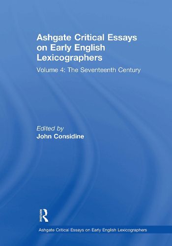 Ashgate Critical Essays on Early English Lexicographers