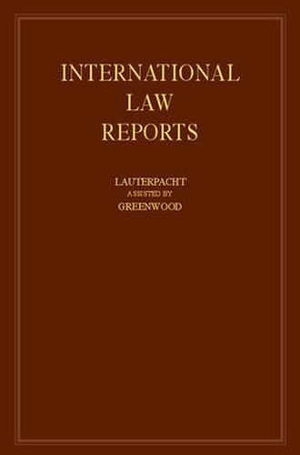 Cover image for International Law Reports