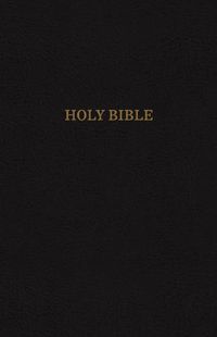 Cover image for KJV Holy Bible, Giant Print Center-Column Reference Bible, Black Bonded Leather, Thumb Indexed, 53,000 Cross References,  Red Letter, Comfort Print: King James Version