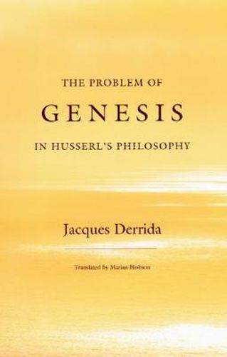 Cover image for The Problem of Genesis in Husserl's Philosophy