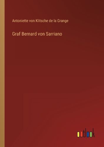 Cover image for Graf Bernard von Sarriano