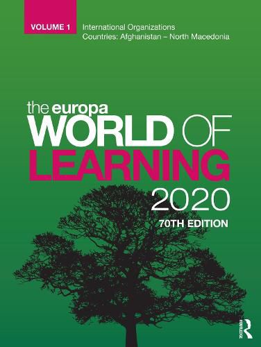 Cover image for Europa World of Learning 2020 volume 1