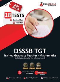 Cover image for DSSSB TGT Mathematics Book 2023 (English Edition) - Trained Graduate Teacher - 8 Mock Tests and 10 Sectional Tests (1800 Solved Questions) with Free Access to Online Tests