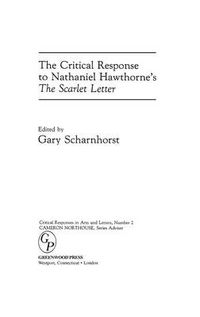 Cover image for The Critical Response to Nathaniel Hawthorne's The Scarlet Letter