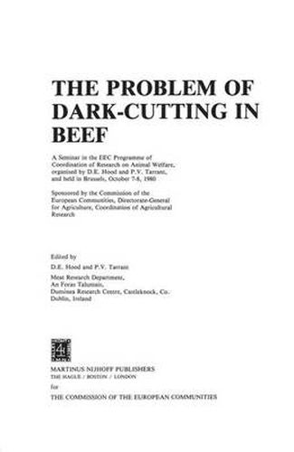 Cover image for The Problem of Dark-Cutting in Beef