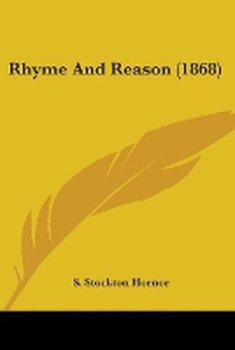 Cover image for Rhyme And Reason (1868)