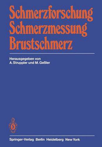 Cover image for Schmerzforschung Schmerzmessung Brustschmerz