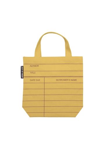 Cover image for Library Card (Yellow) Mini Tote Bag