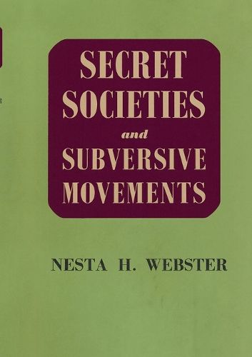 Cover image for Secret Societies and Subversive Movements