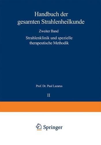 Cover image for Strahlenklinik und spezielle therapeutische Methodik