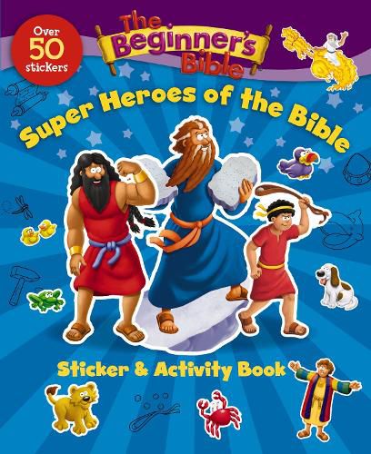 Cover image for The Beginner's Bible Super Heroes of the Bible Sticker and Activity Book