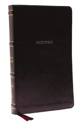 Cover image for NKJV, Thinline Bible, Leathersoft, Black, Thumb Indexed, Red Letter, Comfort Print: Holy Bible, New King James Version