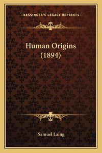 Cover image for Human Origins (1894)