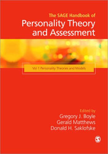 Cover image for The Sage Handbook of Personality Theory and Assessment