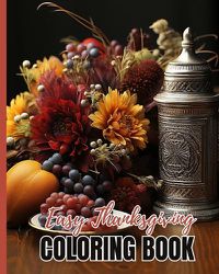 Cover image for Easy Thanksgiving Coloring Book