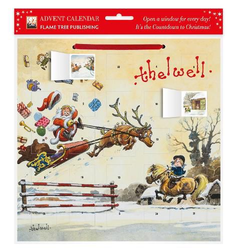Cover image for Norman Thelwell: Showjumping Santa Advent Calendar (with stickers)