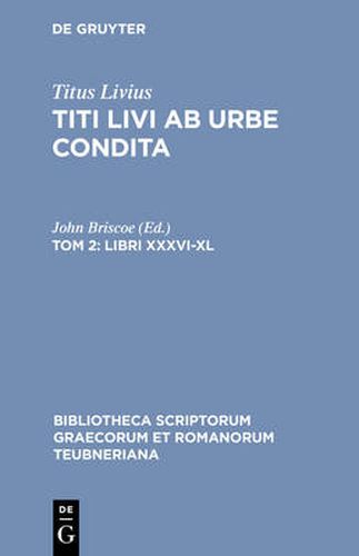 Cover image for AB Urbe Condita, Libri Xxxvi- CB