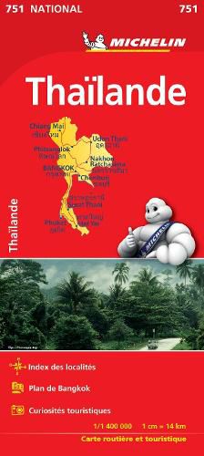 Cover image for Thailand - Michelin National Map 751: Map