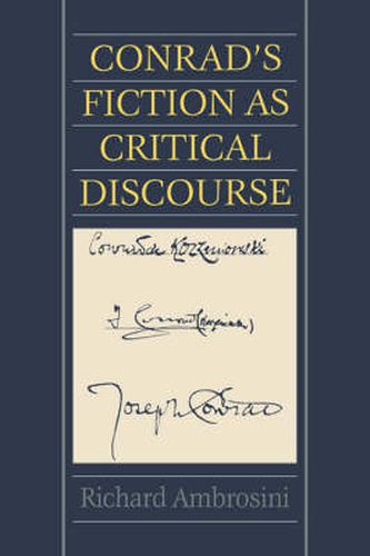 Cover image for Conrad's Fiction as Critical Discourse