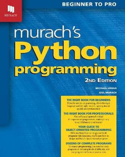 Cover image for Murach's Python Programming (2nd Edition)