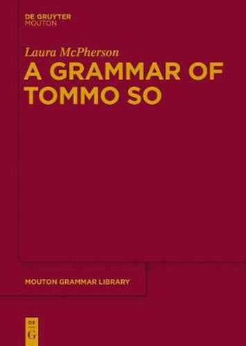 Cover image for A Grammar of Tommo So