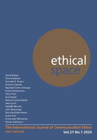 Cover image for Ethical Space Vol. 21 Issue 1