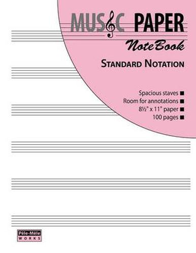 Cover image for MUSIC PAPER NoteBook - Standard Notation