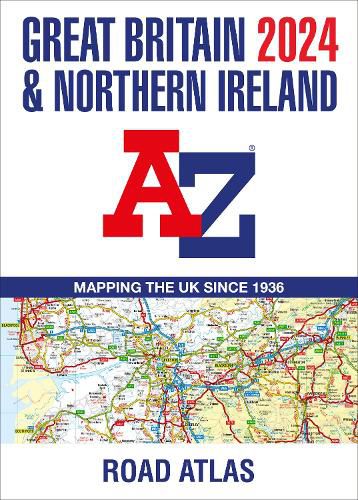 Cover image for Great Britain A-Z Road Atlas 2024 (A3 Paperback)