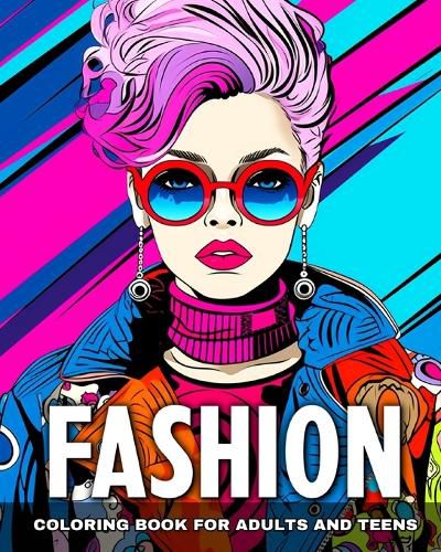 Cover image for Fashion Coloring Book for Adults and Teens