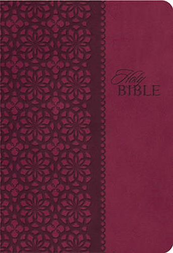 Cover image for KJV Study Bible, Leathersoft, Red/Pink, Thumb Indexed, Red Letter: Second Edition