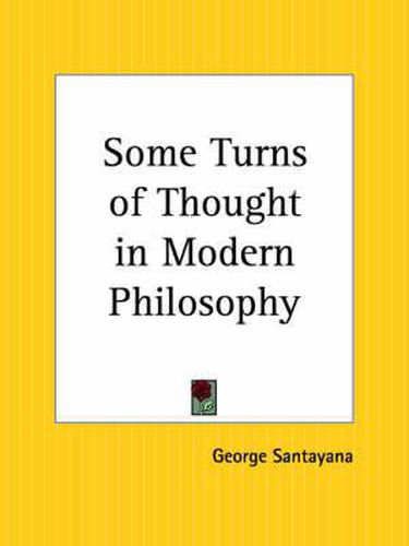 Cover image for Some Turns of Thought in Modern Philosophy